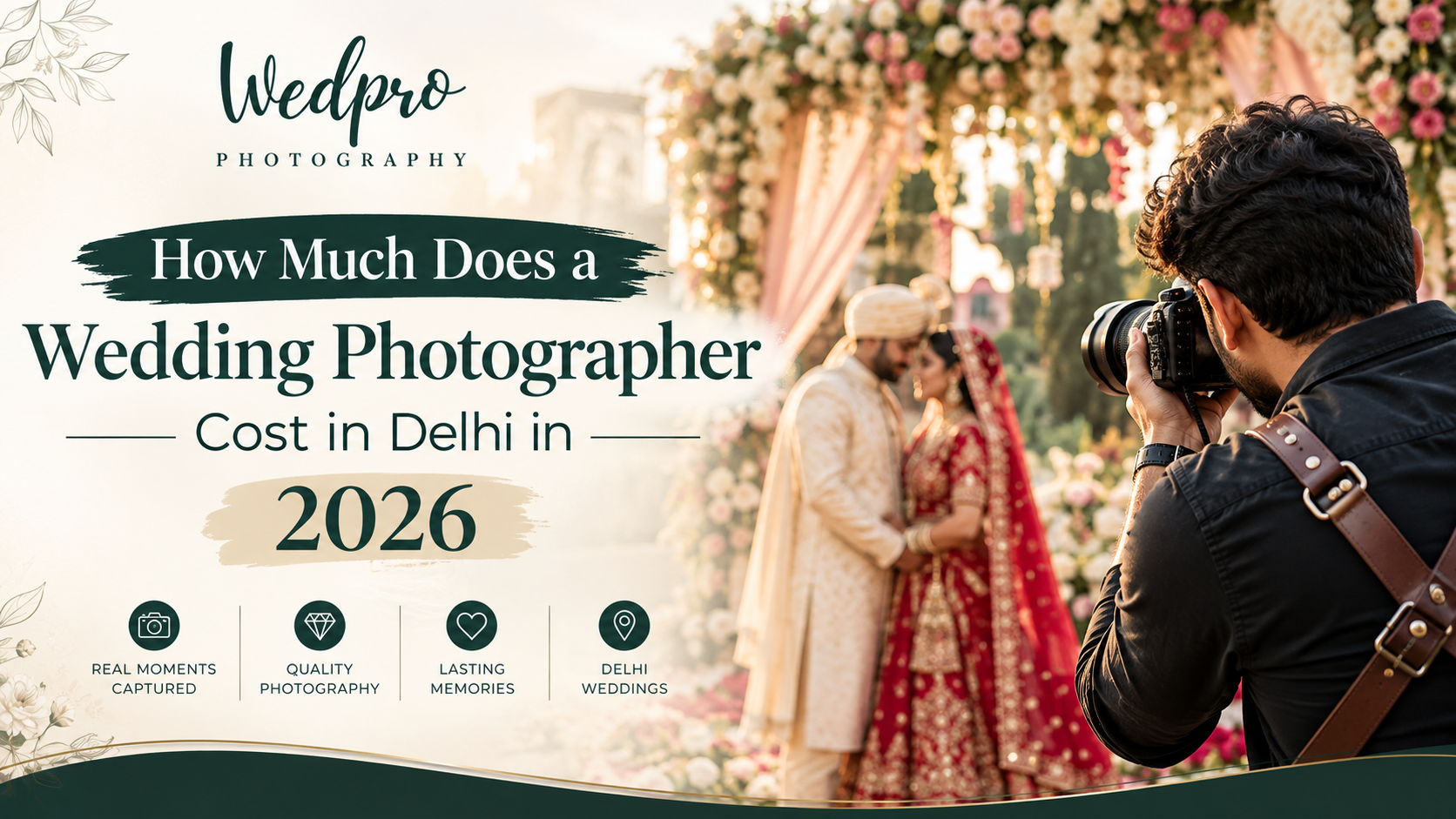 How Much Does a Wedding Photographer Cost in Delhi in 2026?